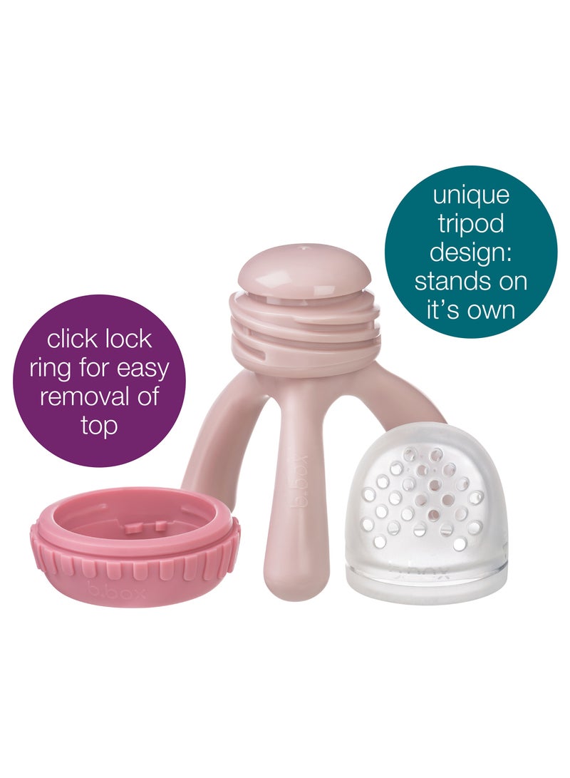 b.box Silicone Fresh Food Feeder, Tripod Design Easy for Baby to Hold, Perfect for Fresh or Fren Foods, Cap Included for On The Go| From 4m+ - Image 2