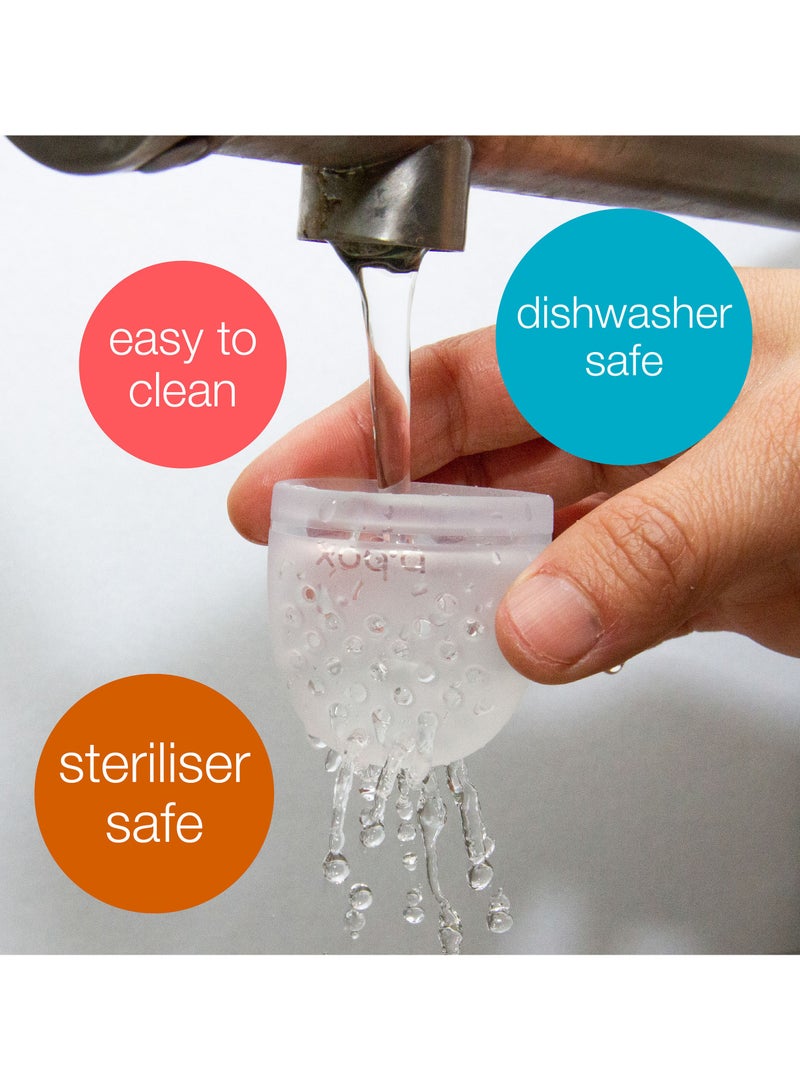 b.box Silicone Fresh Food Feeder, Tripod Design Easy for Baby to Hold, Perfect for Fresh or Fren Foods, Cap Included for On The Go| From 4m+ - Image 3