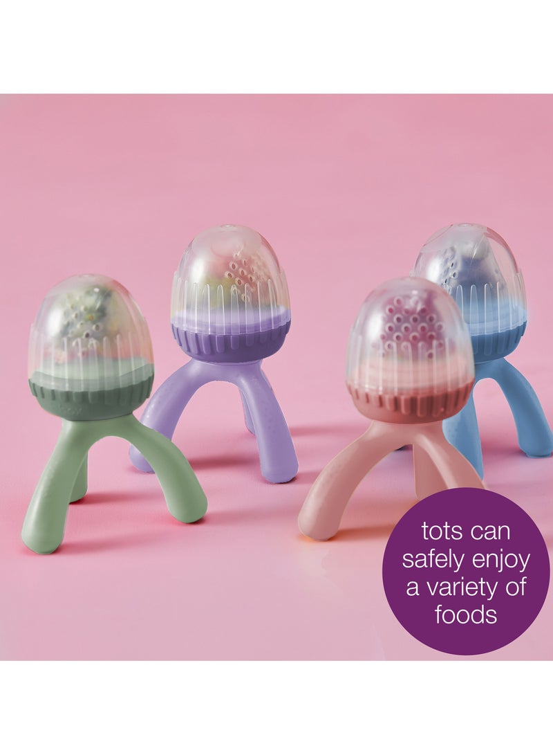 b.box Silicone Fresh Food Feeder, Tripod Design Easy for Baby to Hold, Perfect for Fresh or Fren Foods, Cap Included for On The Go| From 4m+ - Image 4