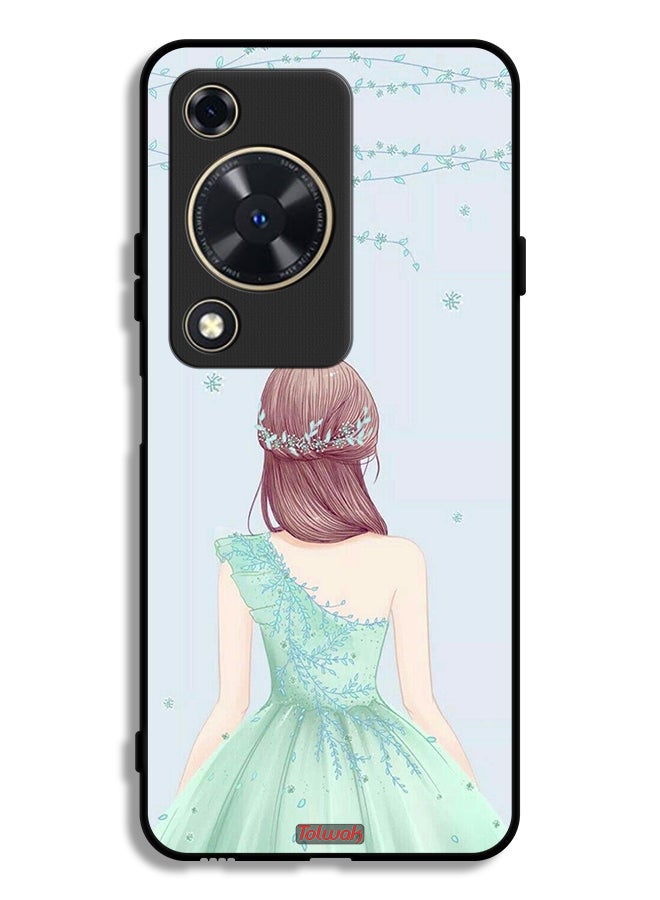 Tolwak Huawei Nova Y63 Protective Case Cover Cute Girl In Floral Dress