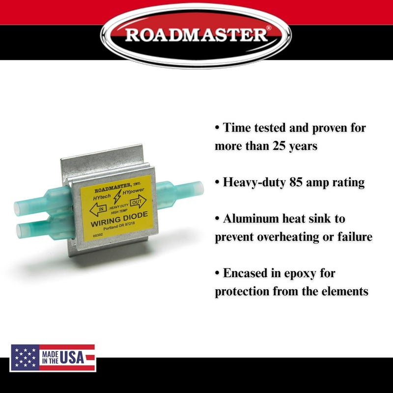 Roadmaster 792 Pack of 2 Hy-Power Diodes Compatible with RVs & Flat Towed Vehicles | Prevents Electrical Interference Between Lighting Systems | Provides Reliable Light Signal Operation - Image 4