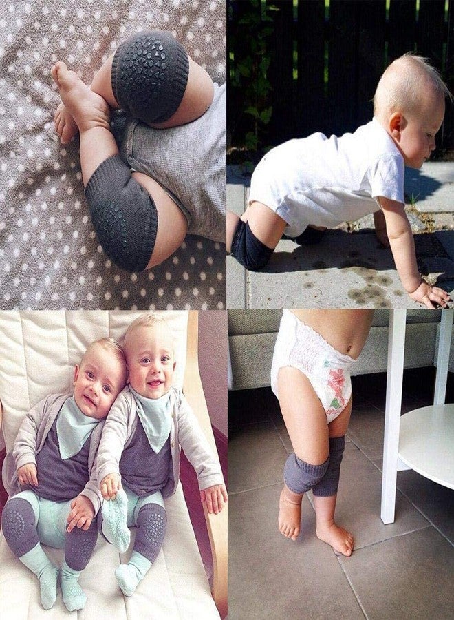 كويك فيت وسادات ركبة للأطفال مانعة للانزلاق، مناسبة للزحف، وسادة للركبة والمرفق، واقي أمان للركبة، غطاء ركبة مريح، واقي للركبة والمرفق للأولاد والبنات والرضع والأطفال الصغار (5 أزواج) - Image 5