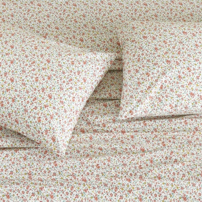 COTTON SHEETS SET TWIN XL PRINTED BEDDING SETS UP TO 14 DEEP MATTRESS PINK DITSY FLORAL PATTERN BEDLINEN FOR TWIN EXTRA LONG BED