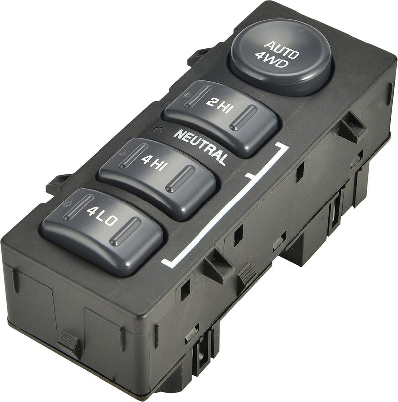 RLP 4WD Switch 4 Wheel Drive Selector 4x4 Transfer Case Switch Compatible with 1999-2002 Chevy Avalanche Silverado Suburban Tahoe GMC Sierra Yukon Replacement for 19168767 15709327 901-062 - Image 1