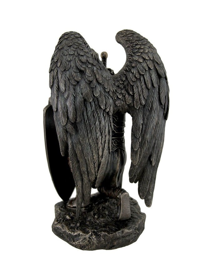 Veronese Design Veronese Resin Statues Praise Be to The Lord My Rock Kneeling Warrior Angel Statue 6 X 8 X 4.5 Inches Brown - Image 4