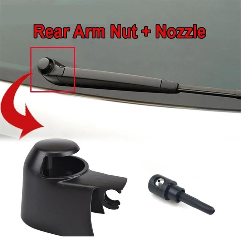 QASULER Rear Wiper Arm Washer Cover Cap Set for VW Tiguan MK1 - Image 5