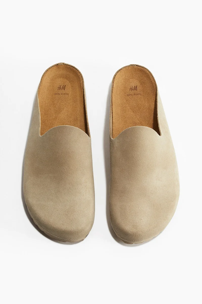 H&M Suede mules