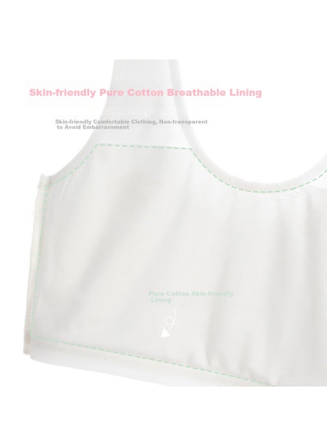 Top melon Dingguagua Girls' Underwear, Children's Underwear For Puberty, Summer Vest For Primary School Students, Bra For 9-12 Year Old Girls, Cotton First Stage Brassiere - Image 4