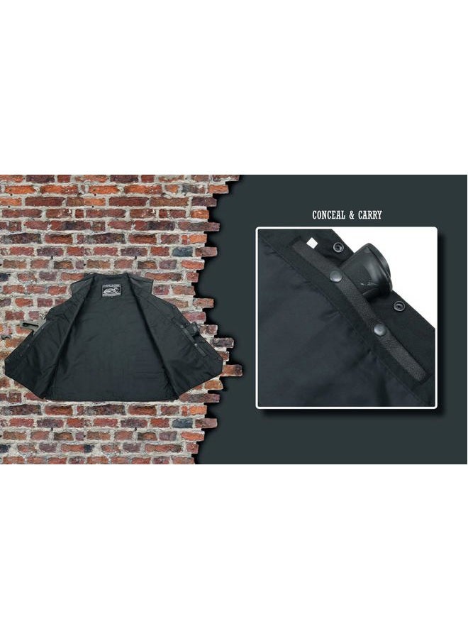 EVENT LEATHER ELM3930 Men's Black Leather Side Lace Live to Ride Pre-Patched Vest - 3X-Large - Image 4