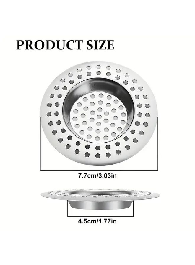 Stainless Steel Kitchen Sink Strainer Plug Drain Protector Hair Catcher 1pc - Image 3