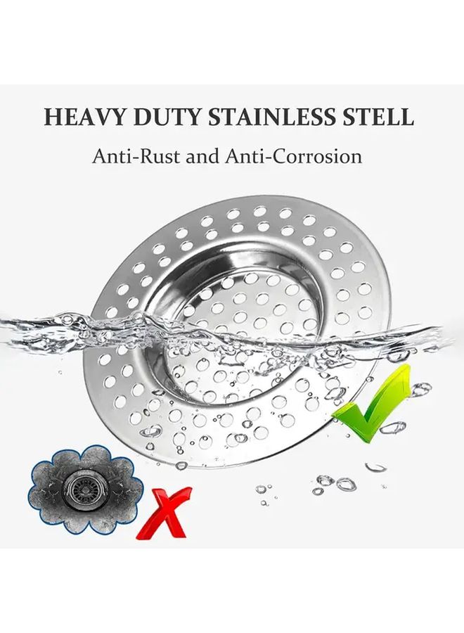 Stainless Steel Kitchen Sink Strainer Plug Drain Protector Hair Catcher 1pc - Image 4