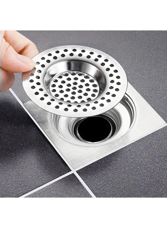 Stainless Steel Kitchen Sink Strainer Plug Drain Protector Hair Catcher 1pc - Image 1