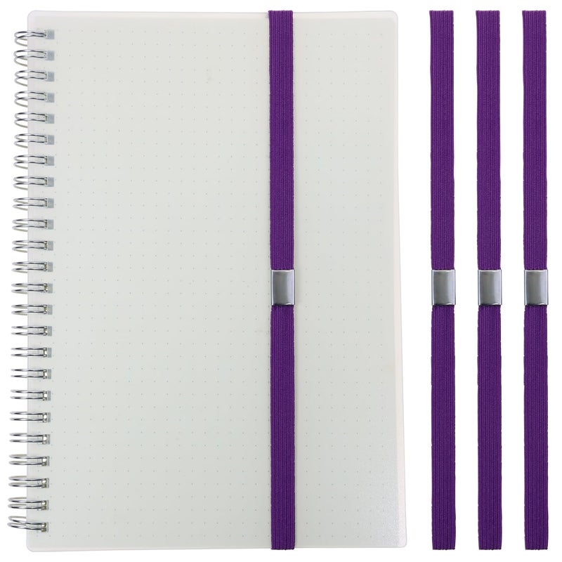 Mini Skater Elastic Planner Bands Book Page Markers for Hardcover Journal Notebook Book Lovers- Stretchy Closure Reading Straps to Holds Planner Closed, Fit Notebooks from 8" to 11” in Height, Pack of - Image 1