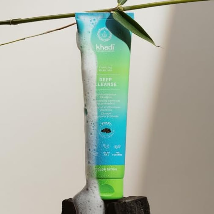 KHADI DEEP CLEANSE Ayurvedic Clarifying Shampoo - Intensive clarifying deep cleansing of hair & scalp - 100% natural & silicone-free - 5 fl oz - Image 3