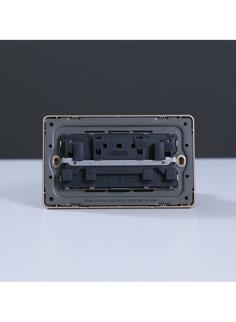 milano Danube Home - Milano 13A Twin Socket With Switch & Led Indicator - Image 3