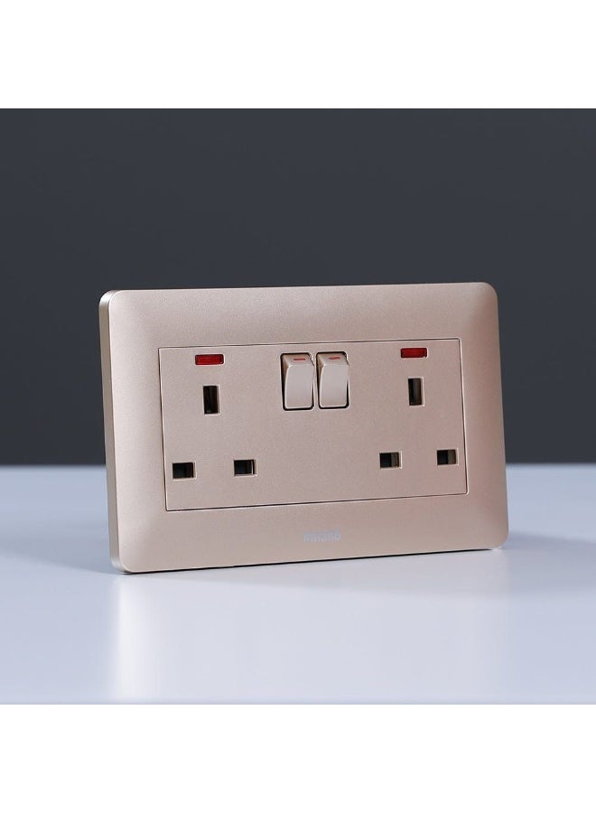 milano Danube Home - Milano 13A Twin Socket With Switch & Led Indicator - Image 4