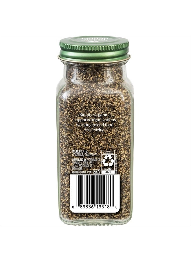 Simply Organic Black Pepper, Coarse Grind, Certified Organic, Vegan | 2.47 oz | Piper nigrum L. - Image 2
