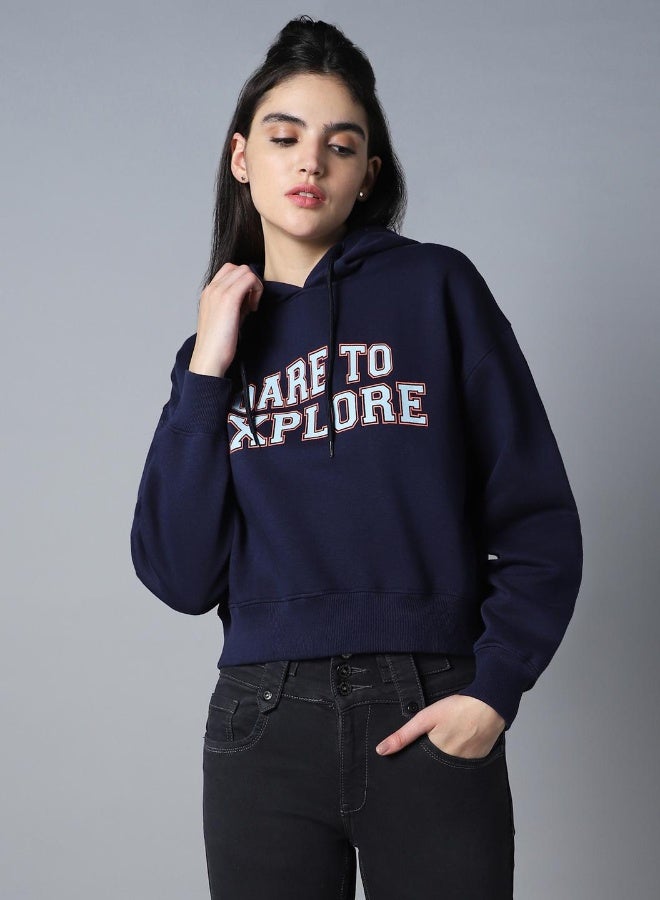 HIGH STAR Women Navy Sweatshirt  - Image 5