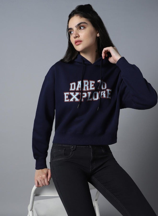 HIGH STAR Women Navy Sweatshirt  - Image 3