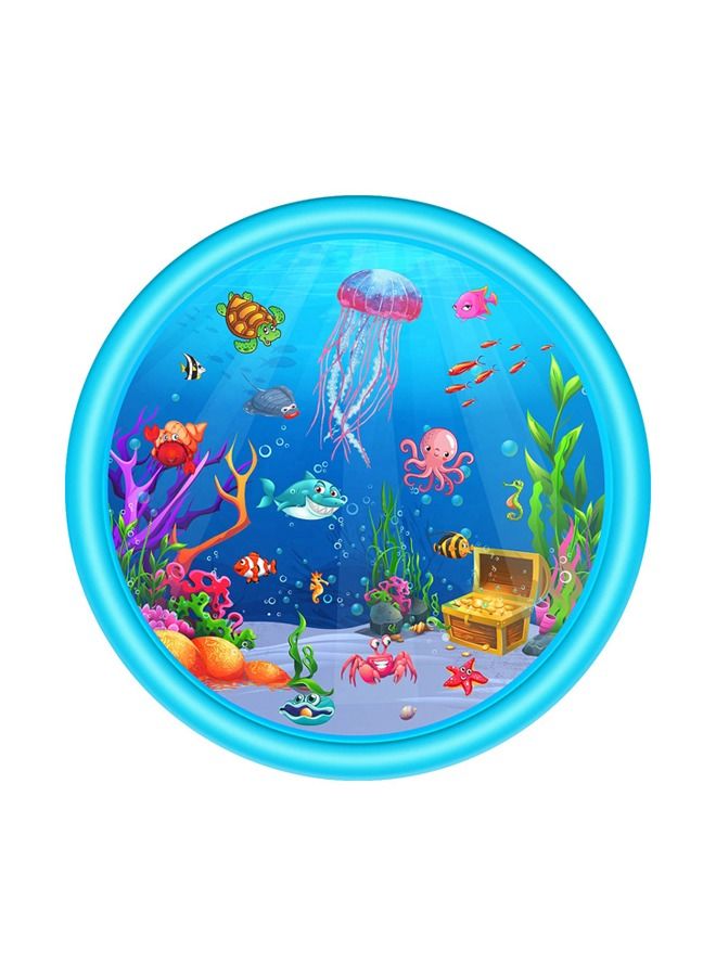 JSAITOYS Kiddie Pool 170cm Outdoor Water Mat Toys Inflatable Splash Sprinkler Pad for Kids - Image 2