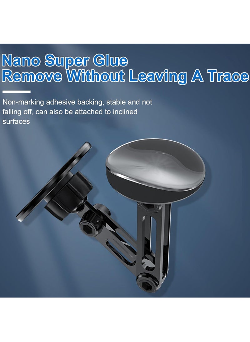 Car Phone Holder, Magnetic Phone Holder for Car 360° Adjustable Cell Phone Mount Magnetic Suction Car Phone Holder Universal Metal Car Phone Holder for All Mobile Phones - Image 3