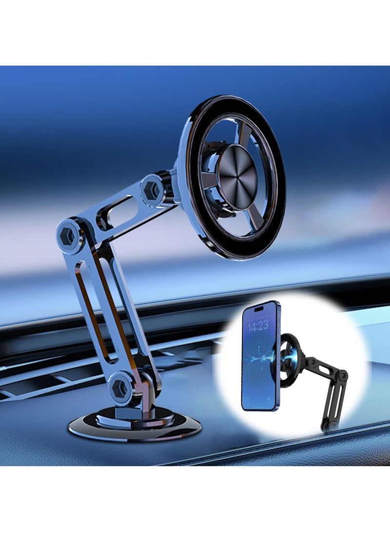 Car Phone Holder, Magnetic Phone Holder for Car 360° Adjustable Cell Phone Mount Magnetic Suction Car Phone Holder Universal Metal Car Phone Holder for All Mobile Phones - Image 1