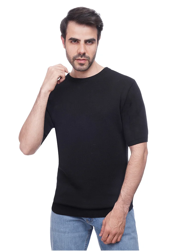 Coup Coup - Plain Woven T-Shirt With Round Neck