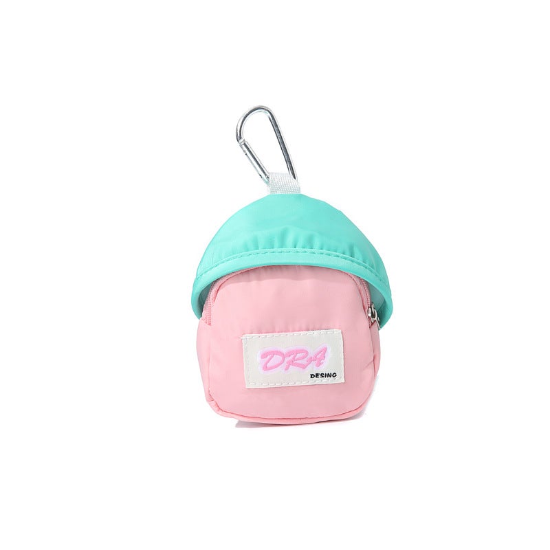 Boys And Girls Cute Macarons School Bag Coin Purse Earphone Bag Red Envelope Certificate Bag Hanging Buckle School Bag Pendant - Image 3