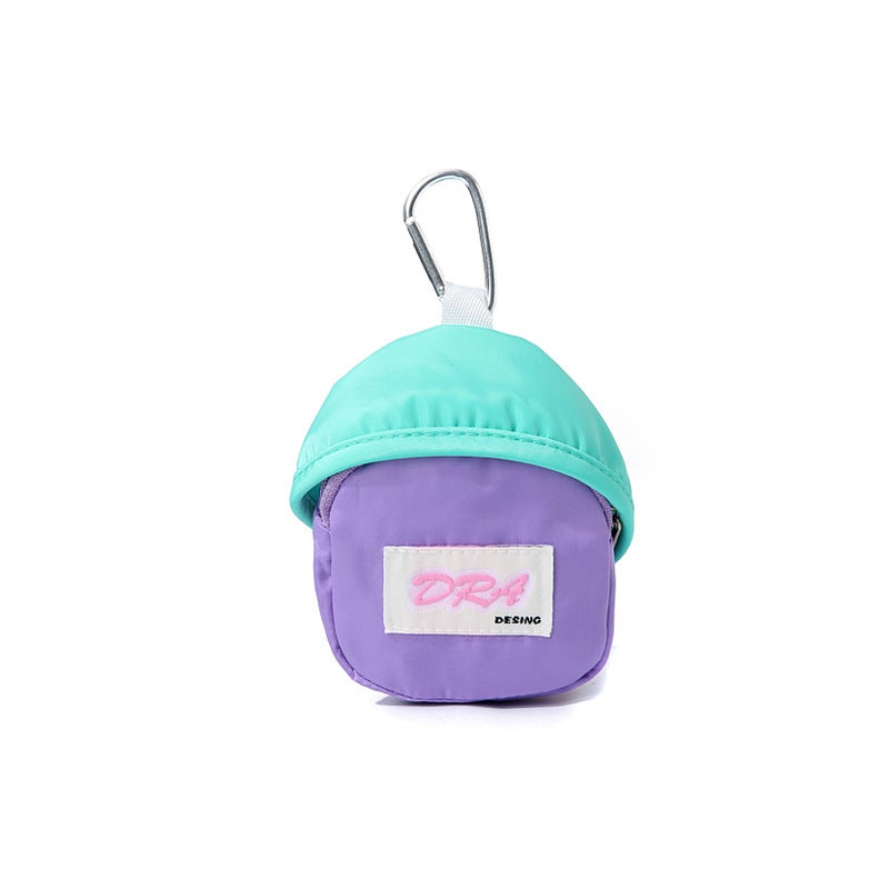 Boys And Girls Cute Macarons School Bag Coin Purse Earphone Bag Red Envelope Certificate Bag Hanging Buckle School Bag Pendant - Image 5