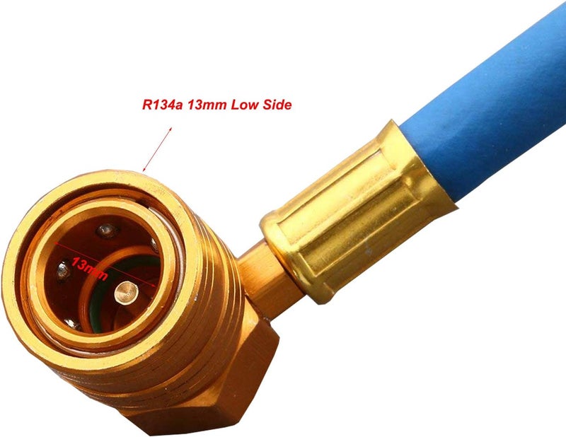 Ketofa R134A Car AC Refrigerant Charge Hose Kit with Gauge - Image 4