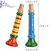 Lyellfe 10 Pieces Small Wooden Trumpet Piccolo Flute Music Sound Instrument Colorful Rhythm Musical Flute for Class School - Image 4