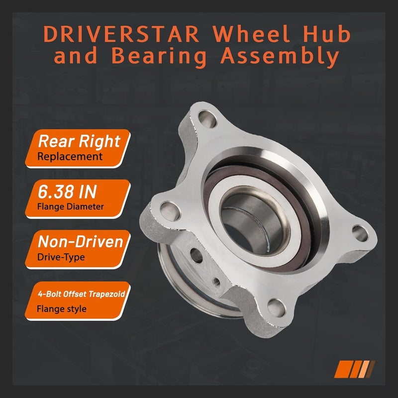 DRIVESTAR 512228+512227 Rear Wheel Hub & Bearing Set for Lexus and Toyota Vehicles - Image 3