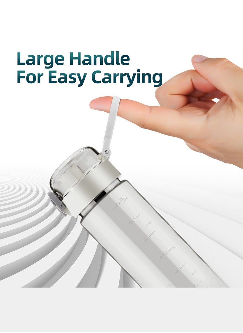 SHOTAY SHOTAY 580 ML Kids & Adults Water Bottles Reusable Leak Proof BPA-Free with Lockable & Fast Flow, One Click Open. For Children School, Office, Gym, Outdoor and Sports White.  - Image 5