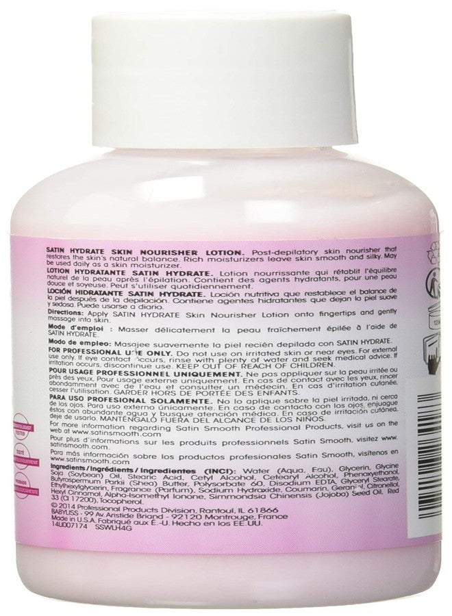 Satin Smooth Satin Hydrate Skin Nourisher Lotion, Post Waxing Treatment, Daily Moisturizer 4 oz - Image 2