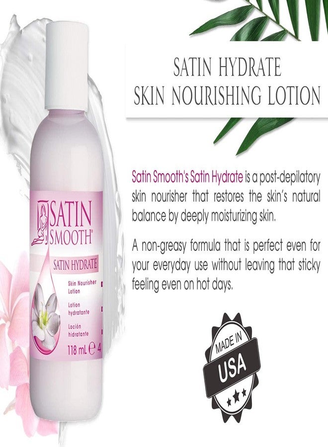Satin Smooth Satin Hydrate Skin Nourisher Lotion, Post Waxing Treatment, Daily Moisturizer 4 oz - Image 5
