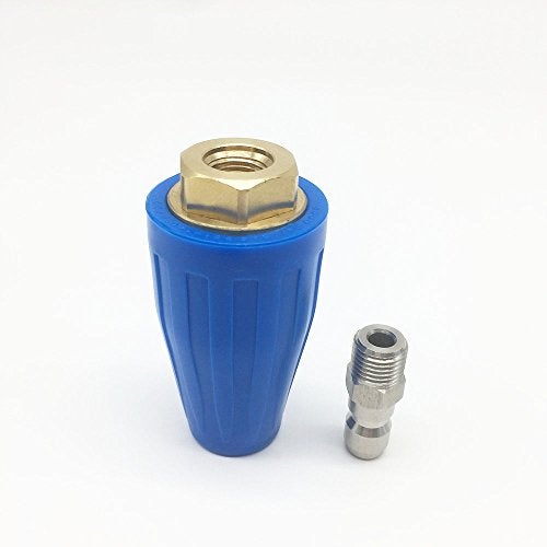 YOKING Turbo Nozzle Pressure Washer Accessories 360° Rotating Spray, 5000 Psi, 6.1 GPM, 1/4 Inch Quick Connect Washer Attachment For Cleaning Brick, Concrete And Vinyl Surfaces(Ceramic Orifice 5.5) - Image 4