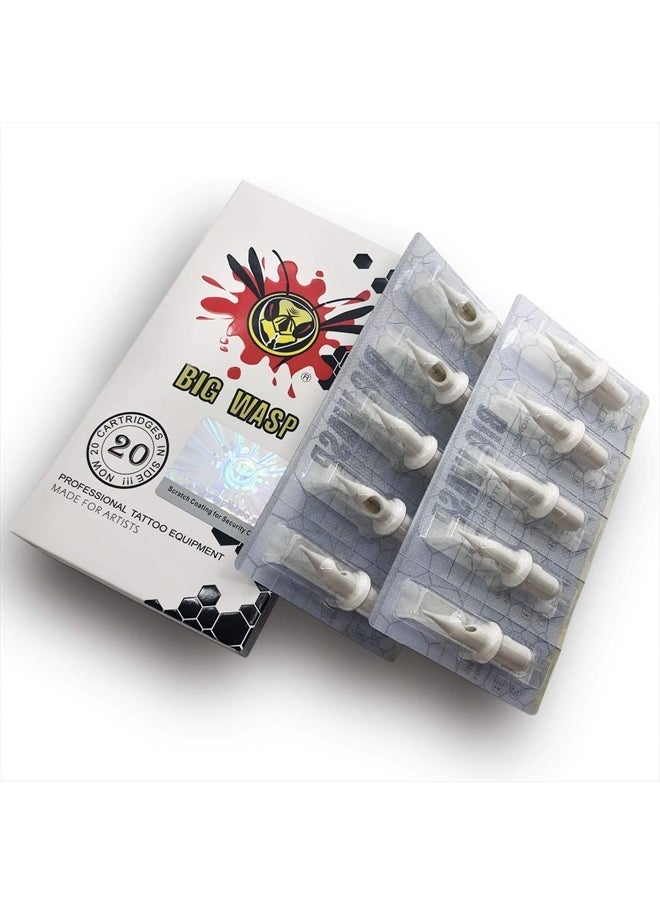 BIGWASP - Professional Disposable 1007RL Tattoo Needle Cartridge #10 Bugpin 7 Round Liner (7RL) 20Pcs - Image 1