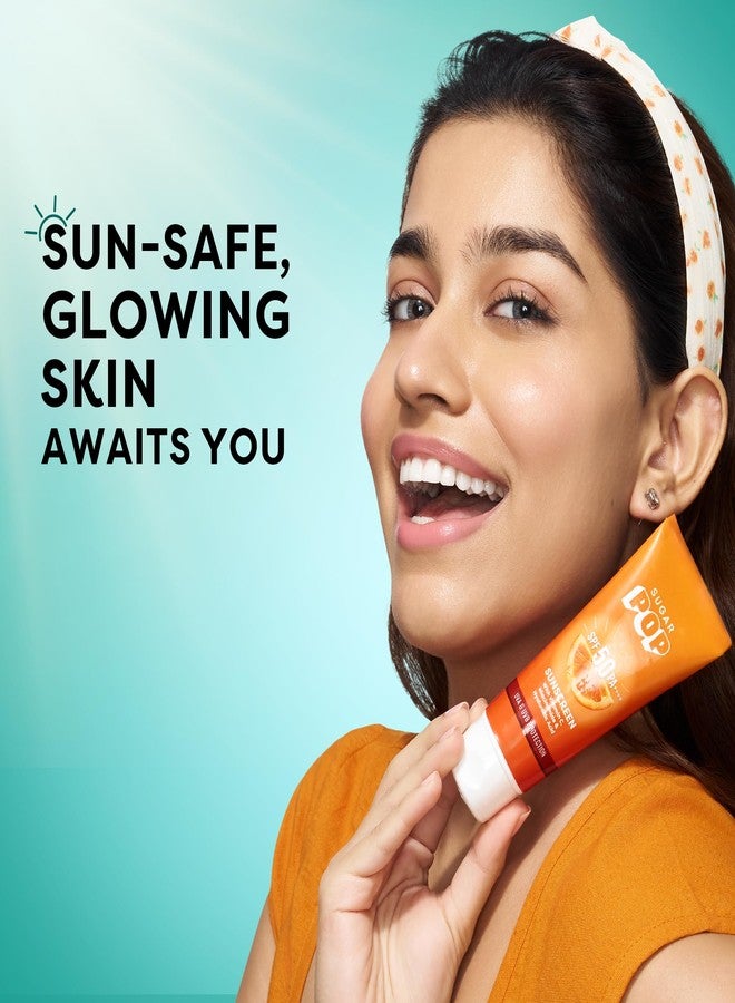 SUGAR POP SPF 50 PA++++ UVA/UVB With Vitamin C, Niacinamide & Hyaluronic Acid |All Skin Prevents Sun Damage | No White Cast | 50 Gms - Image 5