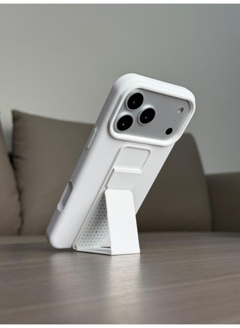 No branded Premium Silicone Kickstand Case – Slim Protective Cover with Foldable Stand for Everyday Use - Image 1