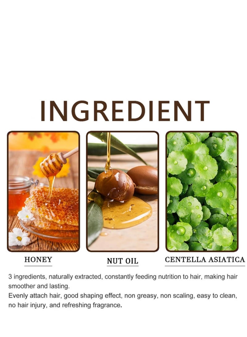 روزينو Hair Wax Stick, عصا الشمع لتصفيف وتنعيم الشعر مغذي يعزز التحكم والتصفيف دهن ، كريم تصفيف الشعر للتحكم في حافة الشعر غير دهني للنساء والرجال ، سهل التصفيف ، 1.41 أونصة - Image 4