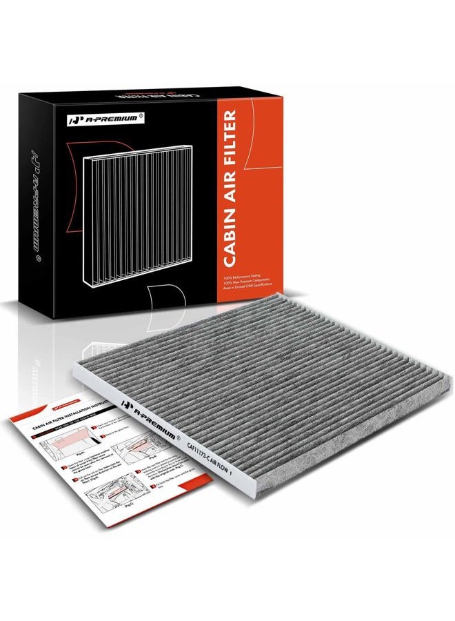 A-Premium Cabin Air Filter with Activated Carbon Compatible with Nissan Altima 2007-2012, Maxima, Murano 2009-2014, Quest 2011-2017, 2.5L 3.5L, Replace# 27277JA000 - Image 1