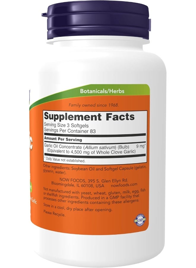 now Now Foods - Garlic Oil 1500 Mg. 250 Softgels  - Image 2