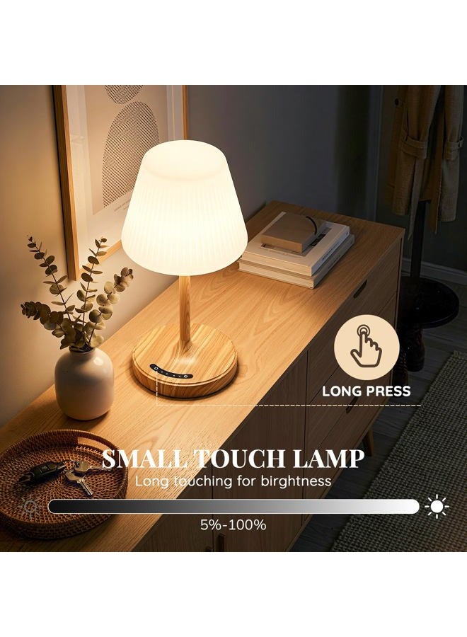 AUDLES Cordless Table Lamp, Waterproof Shower Lamp, 4000mAh Rechargeable Table Lamps, 3-Color Dimmable Light, Battery Operated Lamp Desk Night Lamp for Bathroom Bedroom Patio Camping Restaurant (Gold) - Image 4