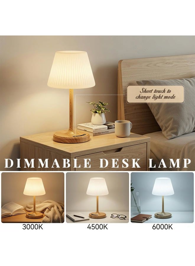 AUDLES Cordless Table Lamp, Waterproof Shower Lamp, 4000mAh Rechargeable Table Lamps, 3-Color Dimmable Light, Battery Operated Lamp Desk Night Lamp for Bathroom Bedroom Patio Camping Restaurant (Gold) - Image 3