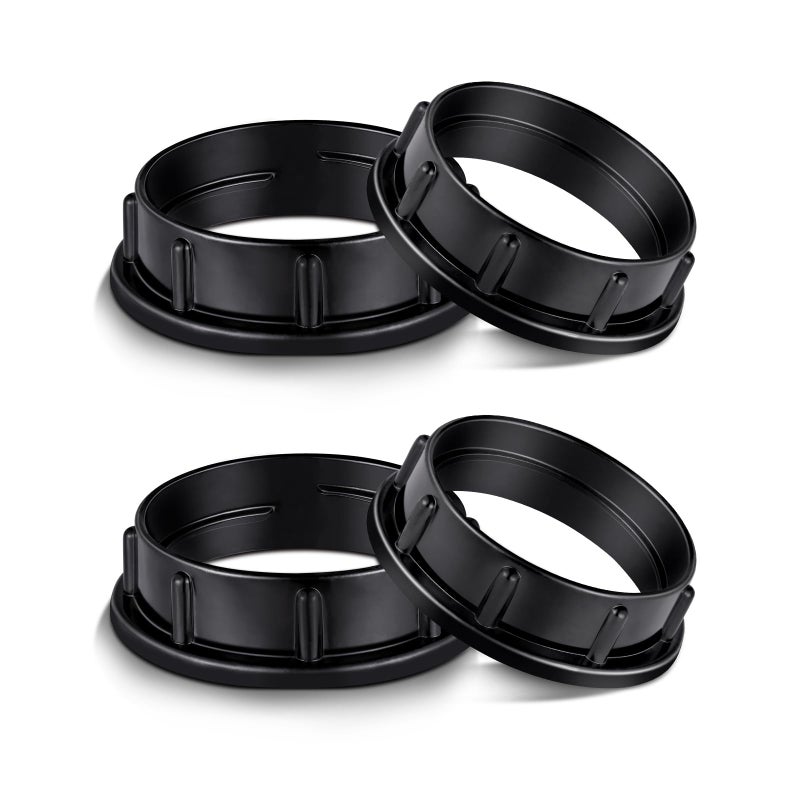 Aluminum Socket Shade Rings Medium Base E26 Retaining Rings for Glass Lamp ShadesLight Fixtures Lock Thread Diameter 112 Inches