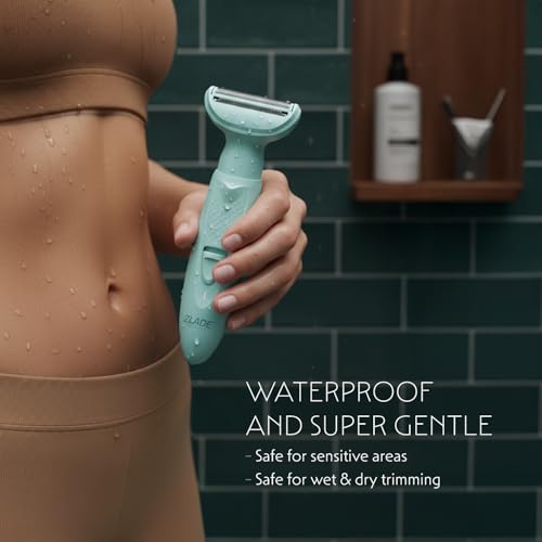 Zlade Summer Move All in One Sensitive Trimmer for Women | Bikini and Body Shaver | Face Shaver | Eyebrow Shaper | Nose and Ear Trimmer | Rechargeable with USB C | Fully Waterproof and Showerproof, Easy to Clean Design | Travel Friendly, Quick and Painless (Move All in One) - Image 4