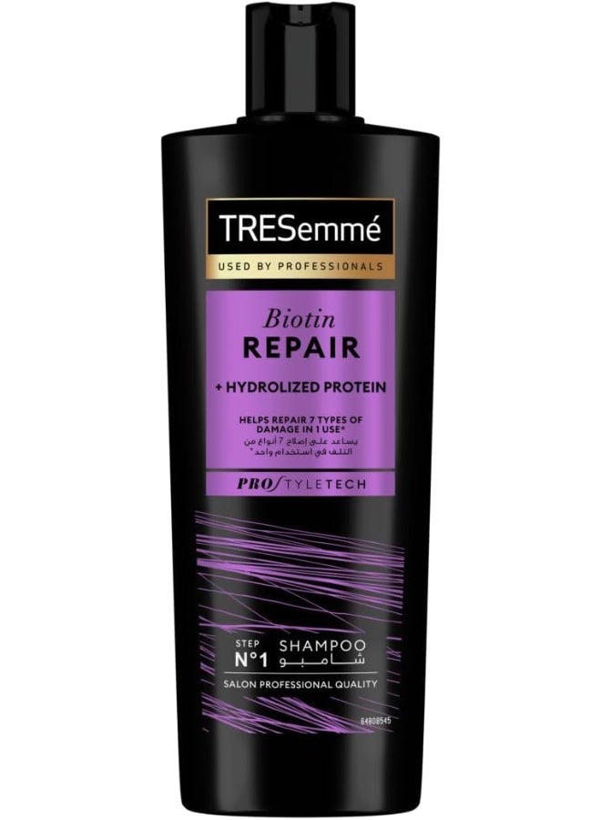 TRESemmé Repair & Protect Shampoo With Biotin For Dry & Damaged Hair, 400ml