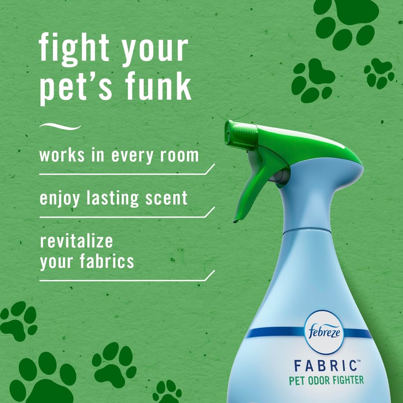 Febreze Odor-Fighting Fabric Refresher Pet Odor Fighter, 16.9oz, Pack of 2 - Image 2