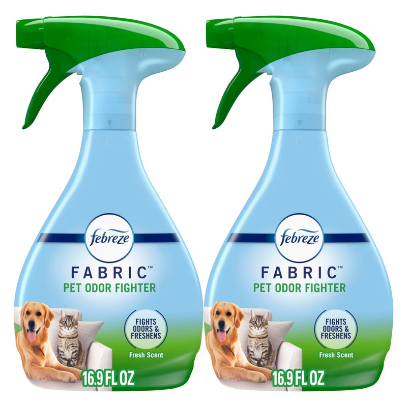 Febreze Odor-Fighting Fabric Refresher Pet Odor Fighter, 16.9oz, Pack of 2 - Image 1
