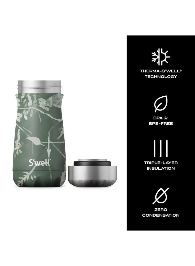 S'well S'well Stainless Steel Traveler, 12oz, Green Foliage, Triple Layered Vacuum Insulated Containers Keeps Drinks Cold for 20 Hours and Hot for 9, BPA Free, Easy Carrying On the Go - Image 3